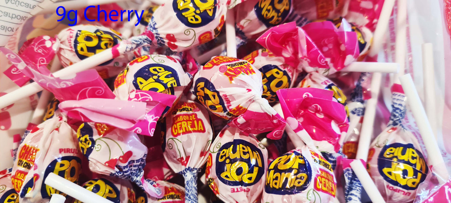 Pop Mania Lollipops 9g - Cherry x 55ct