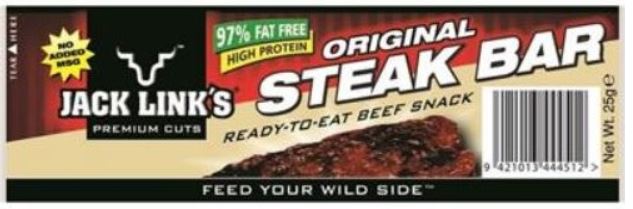 Jack Links Steak Bar Chargrilled Original 25g x 12ct