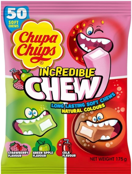 Chupa Chups Incredible Chew Family Bag 175g x 12ct