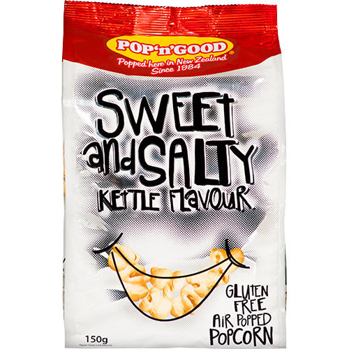 Pop N Good Kettle Sweet and Salty Popcorn 150g x 8ct