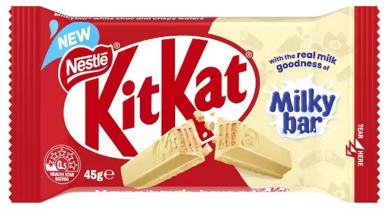 Nestle Kit Kat 4 Finger WHITE Milky Bar 45g x 48ct