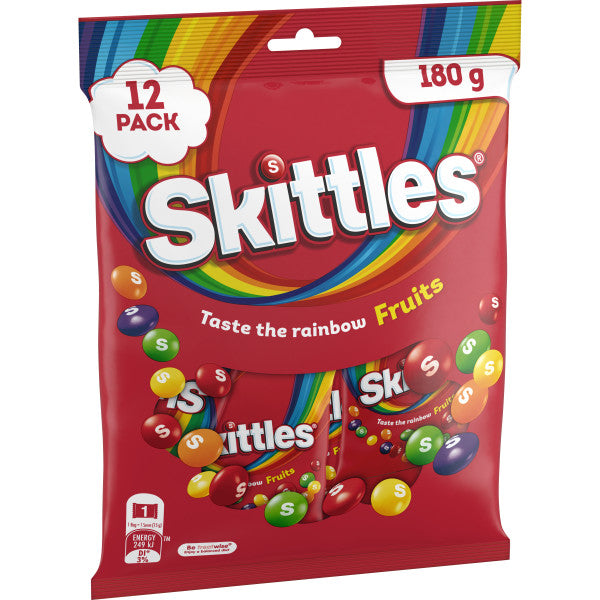 Sharepack - Skittles Fruits - 12 packets per bag - 10 bags per shipper
