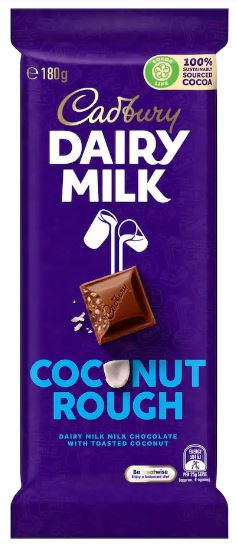 Cadbury 180g Coconut Rough Block x 15ct