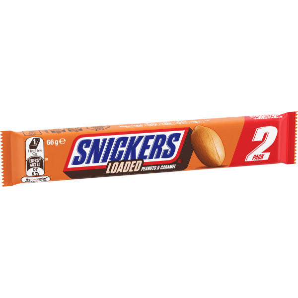 66g Snickers Loaded 2 Pak Kingsize x 25ct