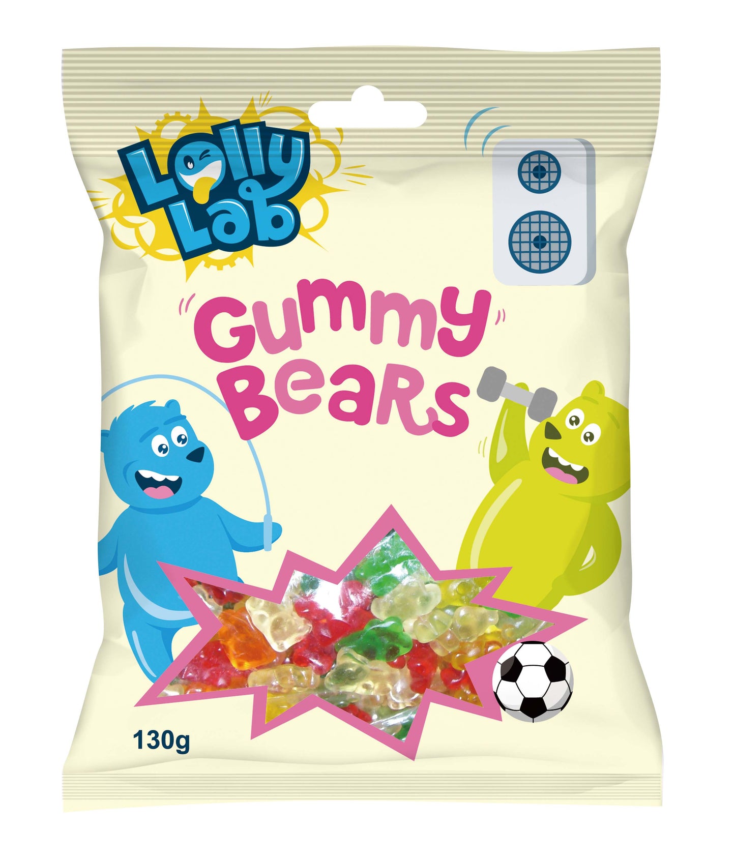 Lolly Lab 130g Gummy Bears x 24ct