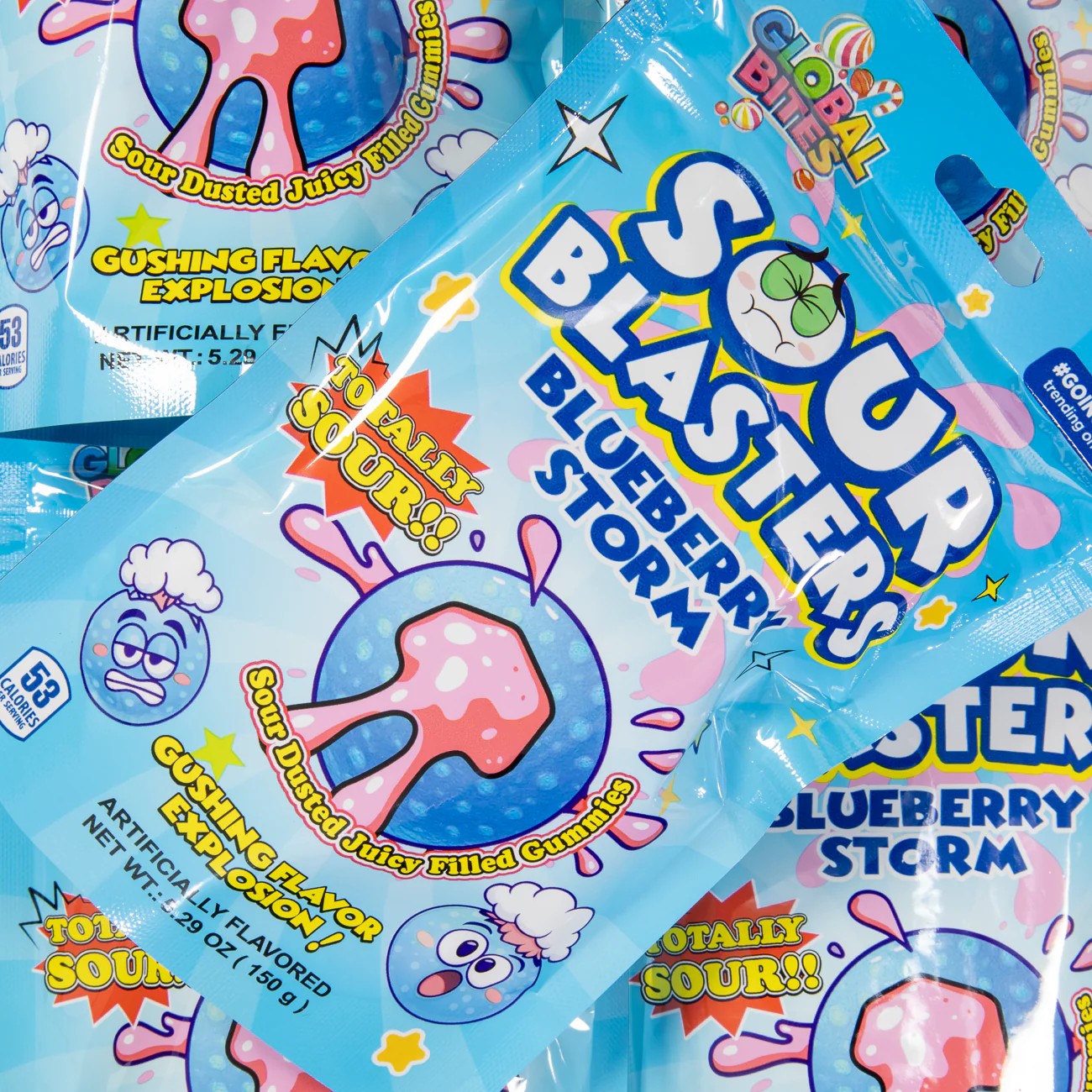 Sour Blasters - Blueberry Storm 150g x 24ct