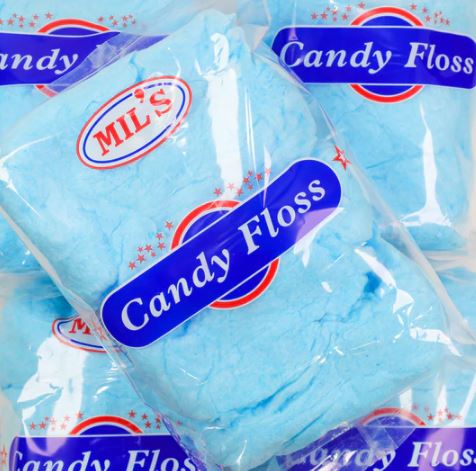 Candy Floss - MILS - BLUE 100g x 18ct