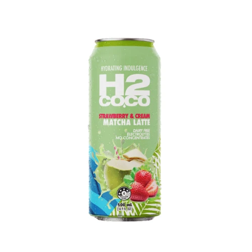 H2 Matcha Latte Strawberry Coconut 500ml x12ct