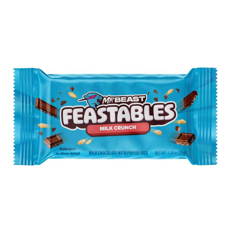 Feastables - Mr Beast Milk Chocolate Crunch Bar 35g x 24ct