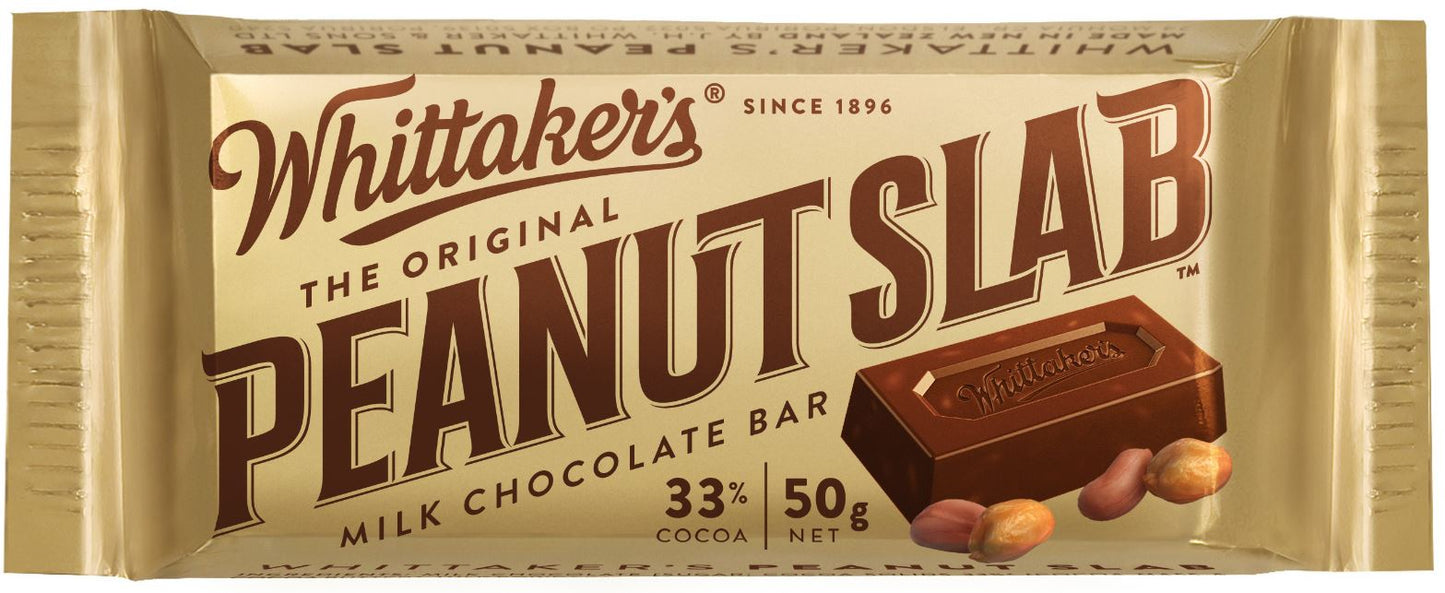 Whittakers Slab Peanut 50g x 50ct