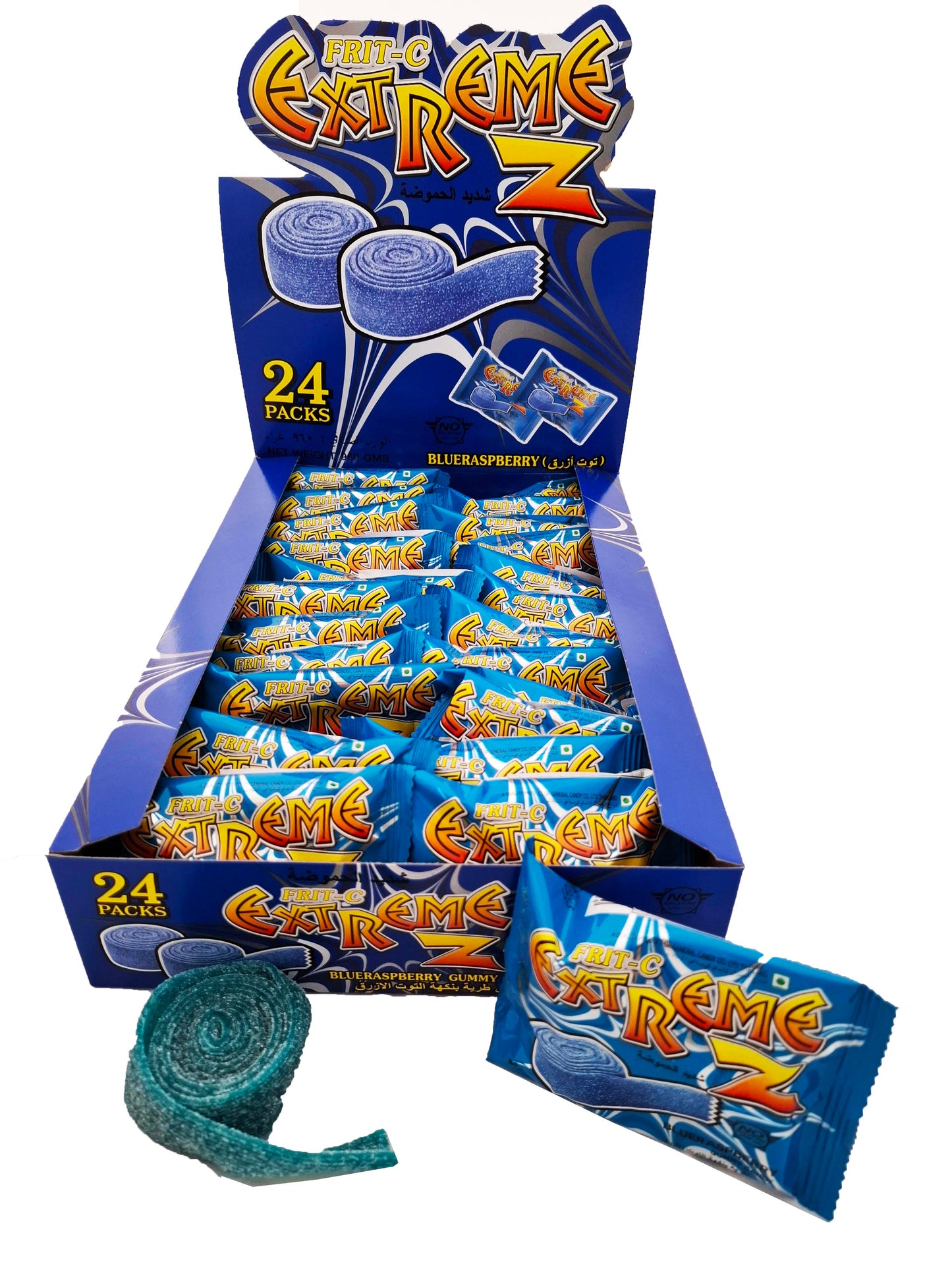 Extreme Z Blue Raspb 40g x24ct