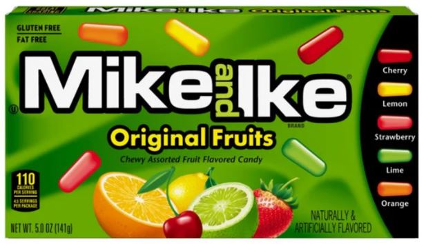 Mike and Ike Original Fruits 120g x 12ct