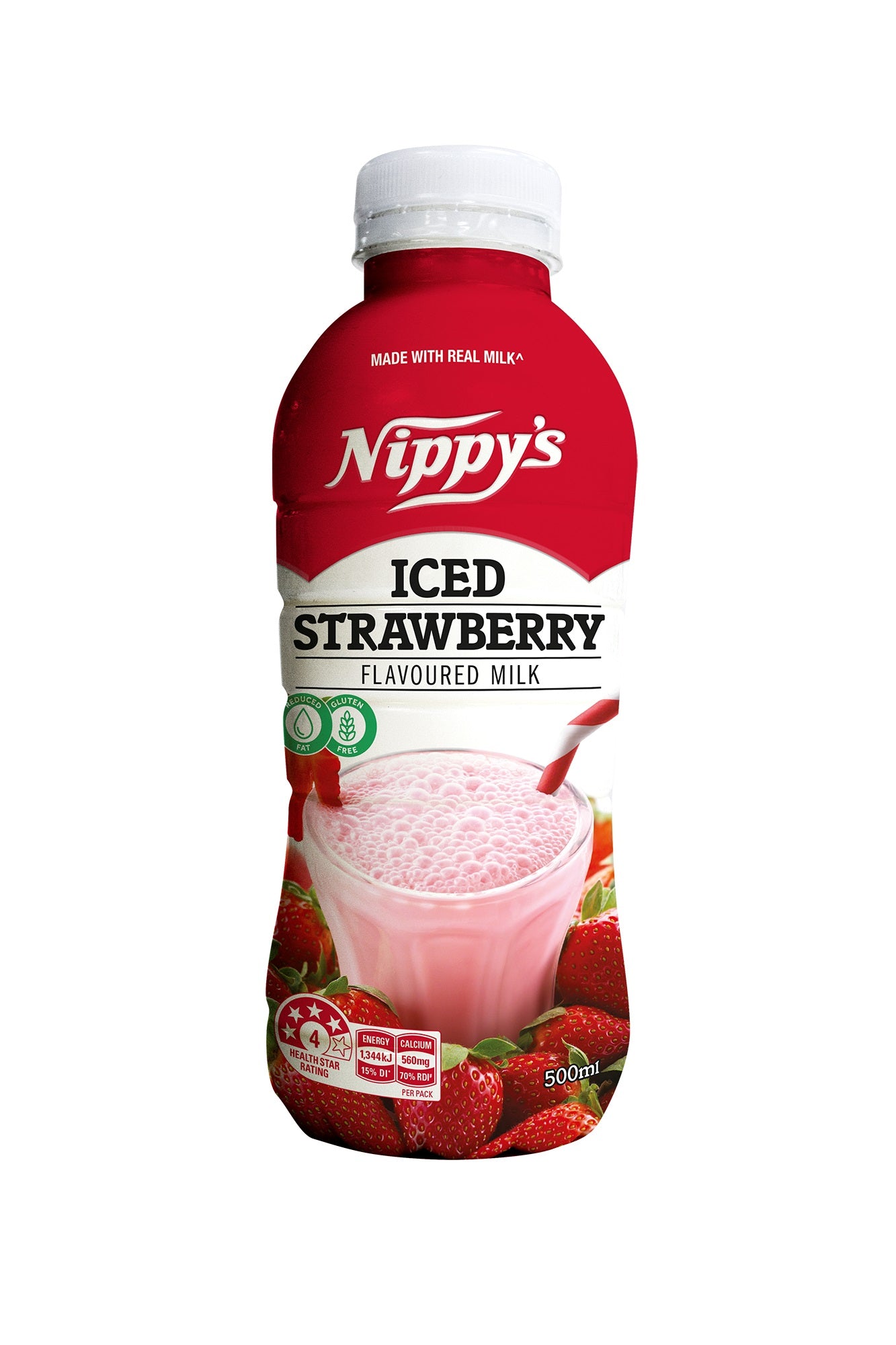 Nippys 500ml Strawberry BOTTLE x 12ct