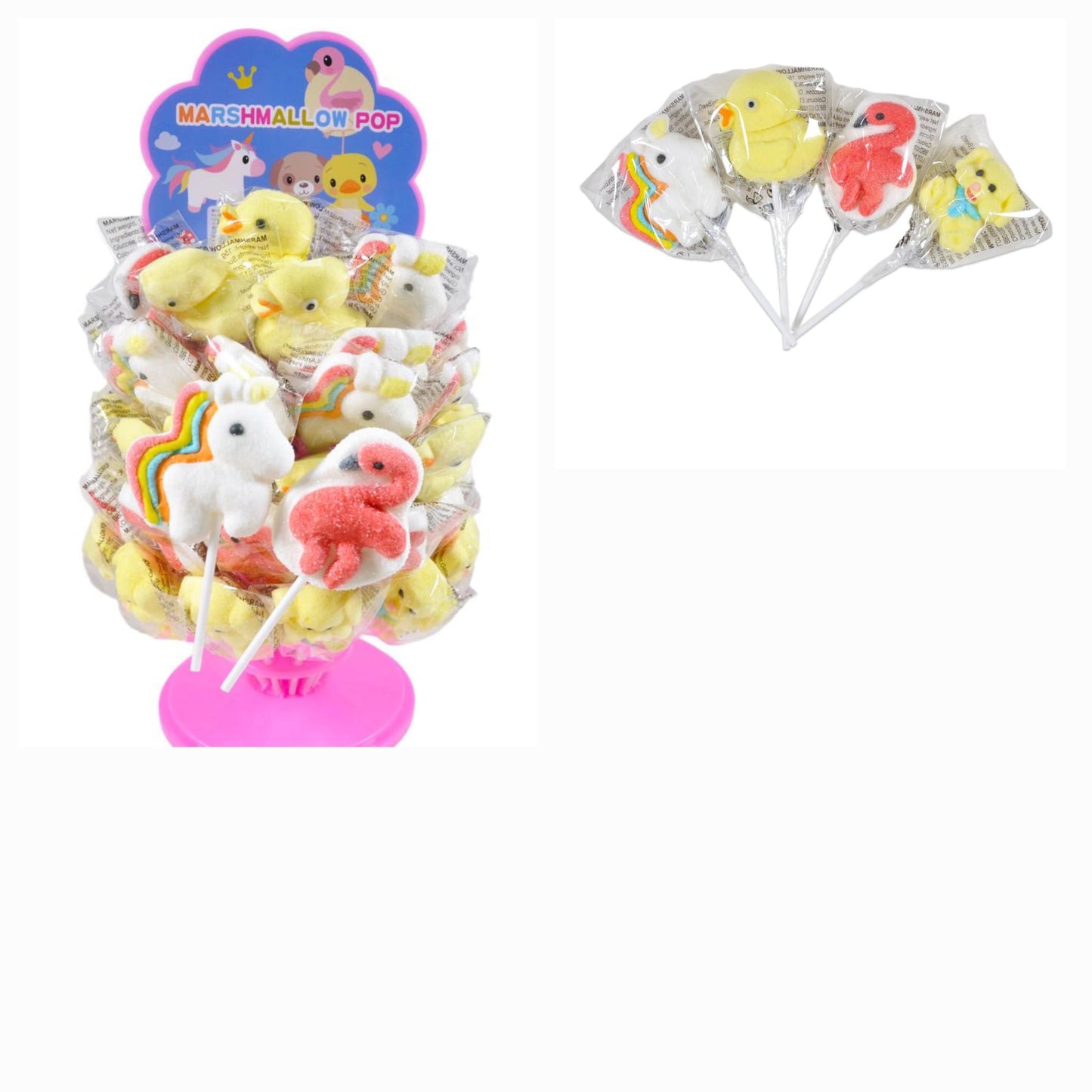 Animal Marshmallow Pop 15g x 60ct