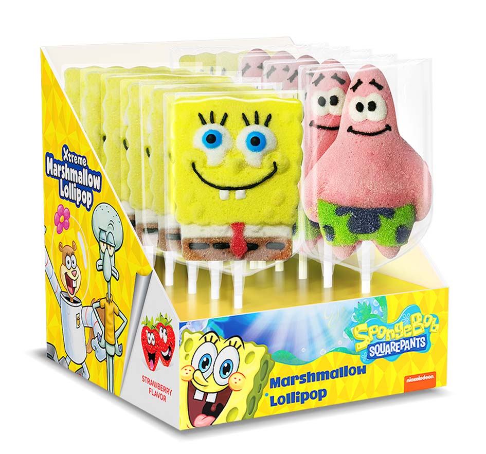 Back Pack Deal - Spongebob Mallow Pop 45g x 12ct