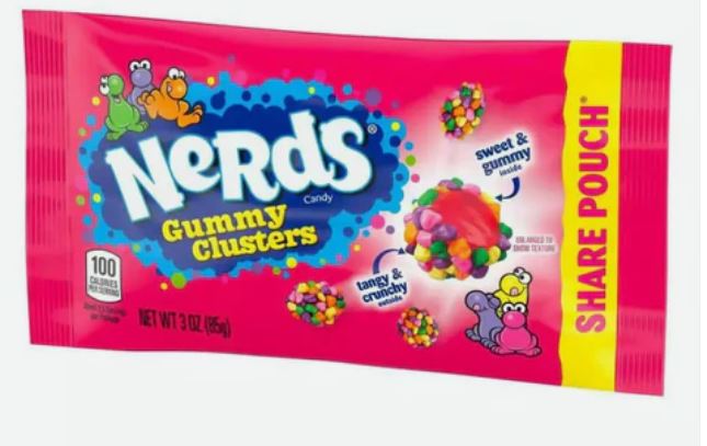 Wonka Nerds 85g Gummy Clusters Rainbow x 12ct