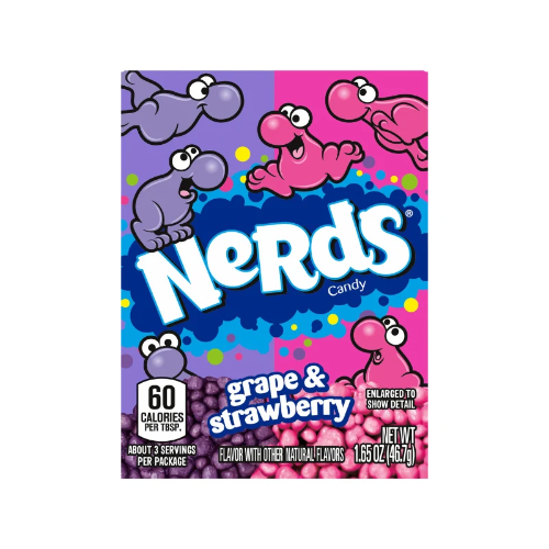 Wonka Nerds 46.7g Karepe me te Rōpere x 24ct