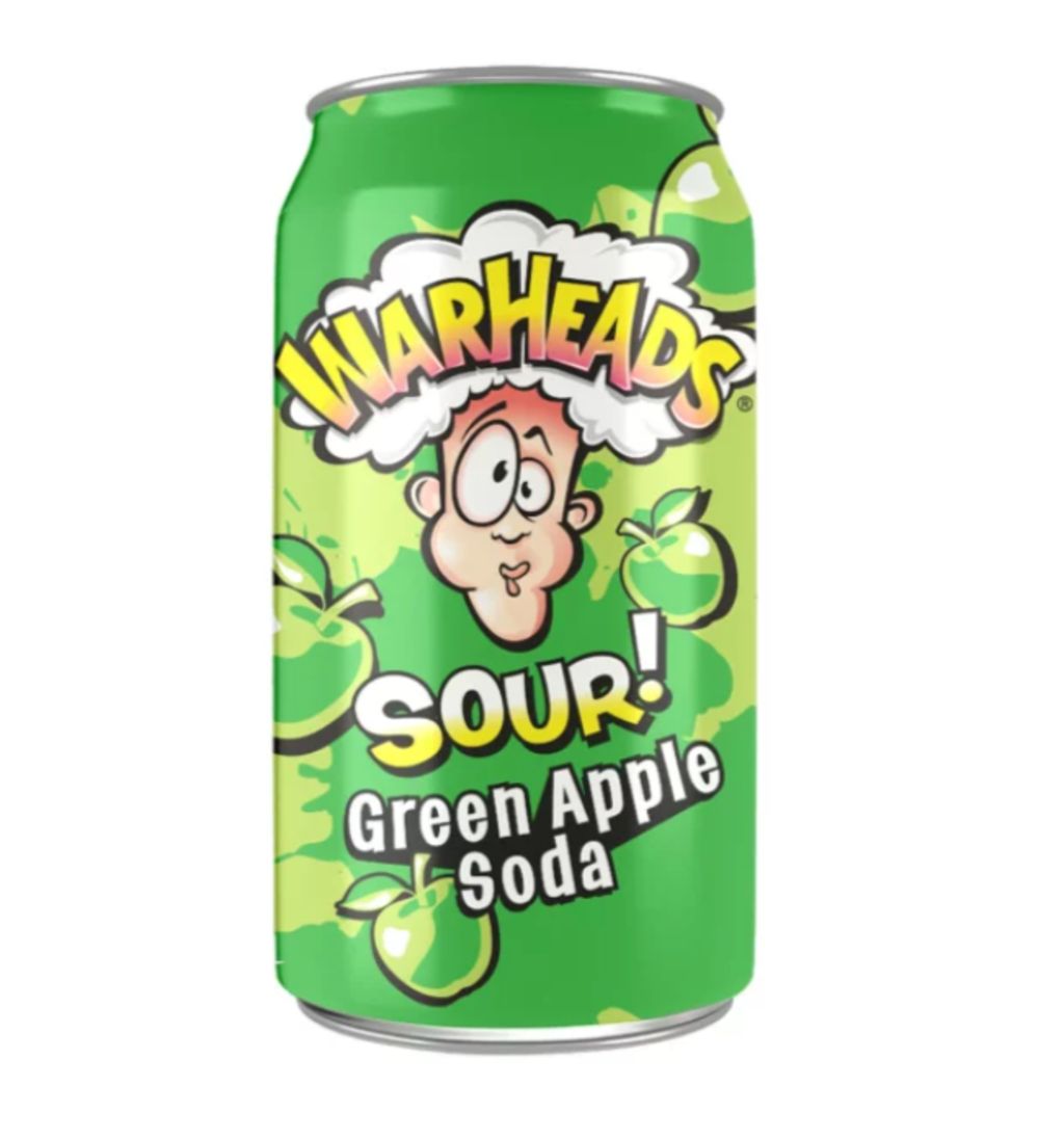 Warheads Sour Green Apple 355ml x 12ct