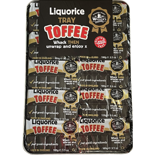 Walkers Liquorice Toffees 10x 100g x 10ct