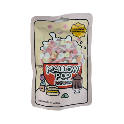 Mallow Pop Dehydrated Marshmallow Rainbow 22g x 12ct