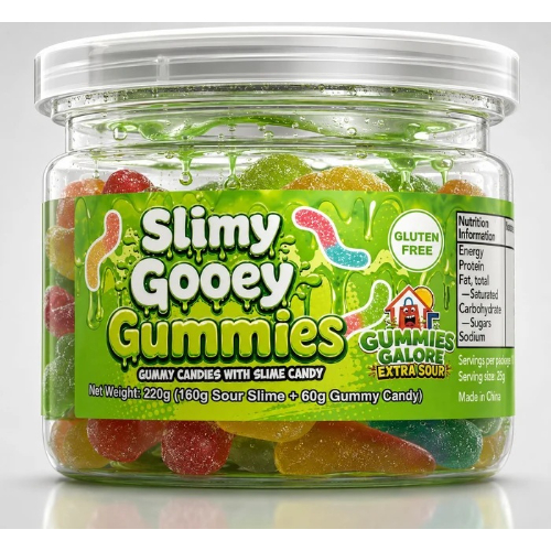 Slimey Gooey Gummies - Apple 220g x 24ct