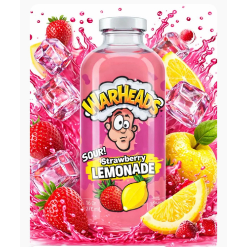 Warheads Bottle Strawberry Lemonade 473ml x 12ct