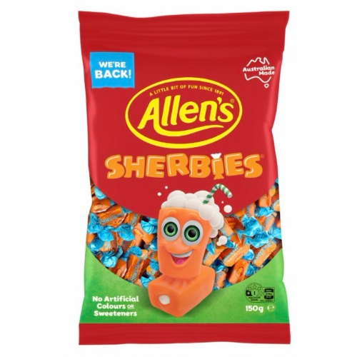 Allens Sherbies 150g x 12ct