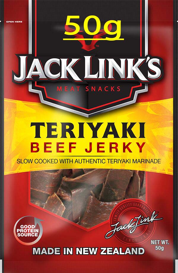 Jack Links 50g Beef Teriyaki Jerky x 10ct