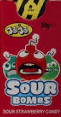 Jojo Sour Bombs Strawberry 30g x 12ct