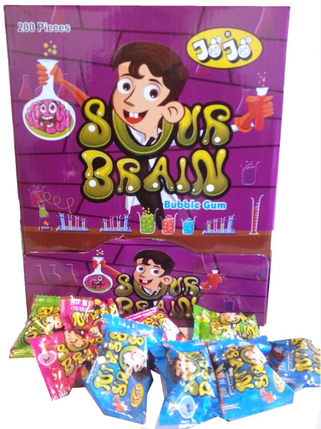 Jojo Sour Brain Bubble Gum 5g x 175ct