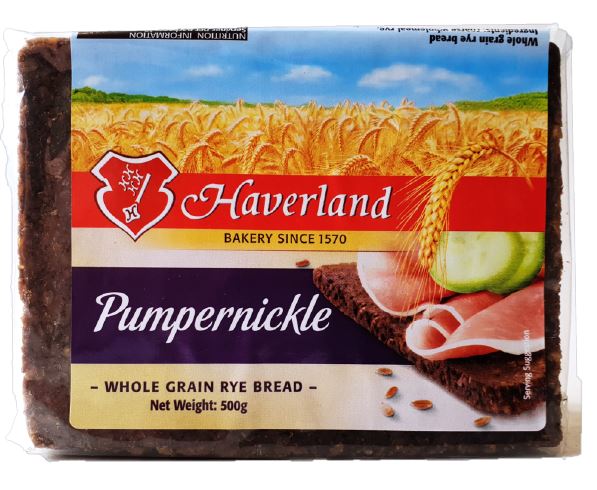 Haverland Pumpernickel Rye Bread 500g x 5ct