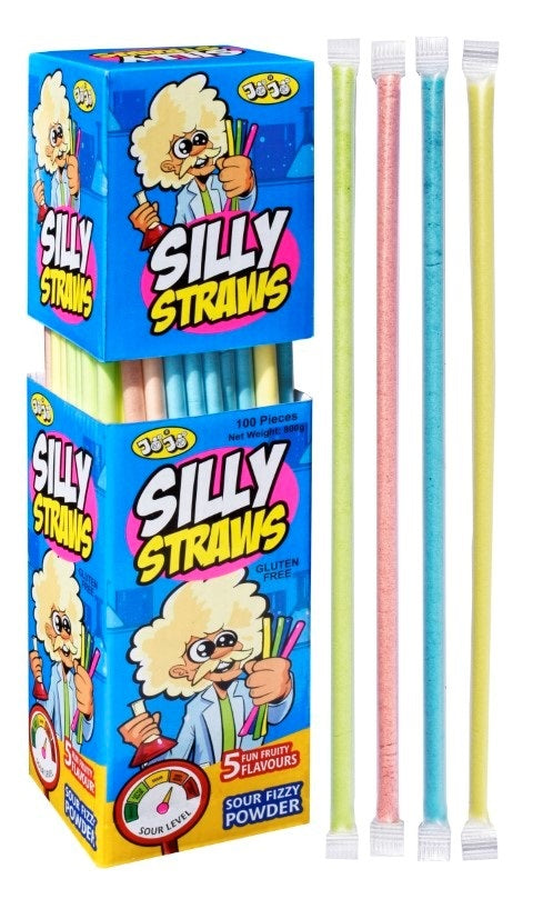 JoJo Silly Sherbet Straws 8g x100ct