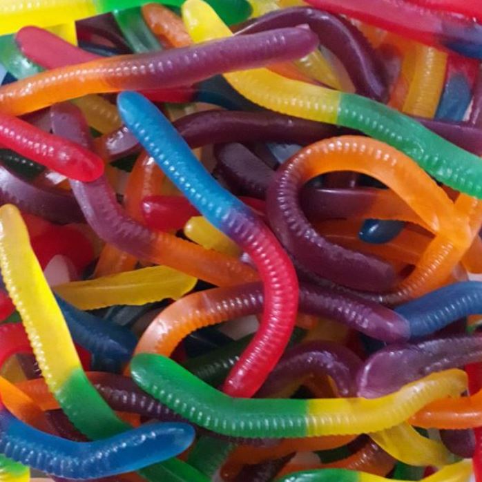Rainbow 1Kg Gloworms x 155ct