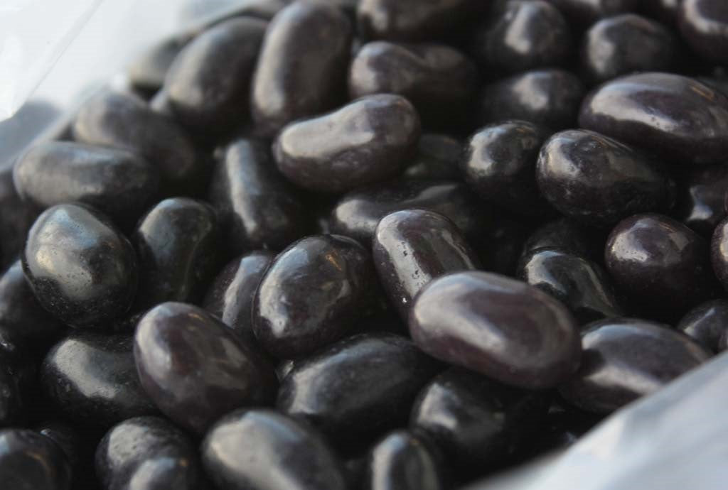 Rainbow 1kg Black Jelly Beans x 450ct