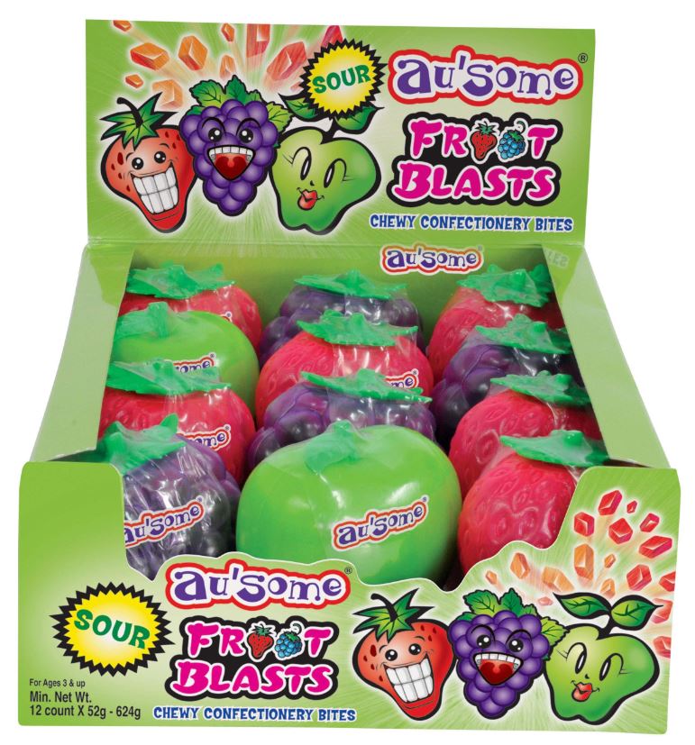 Ausome Froot Blasts Sour 52g x 12ct