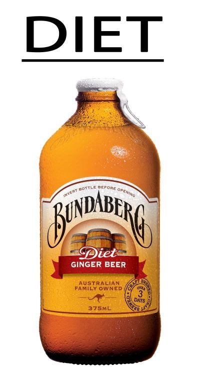 Bundaberg Diet Ginger Beer 375ml x12ct