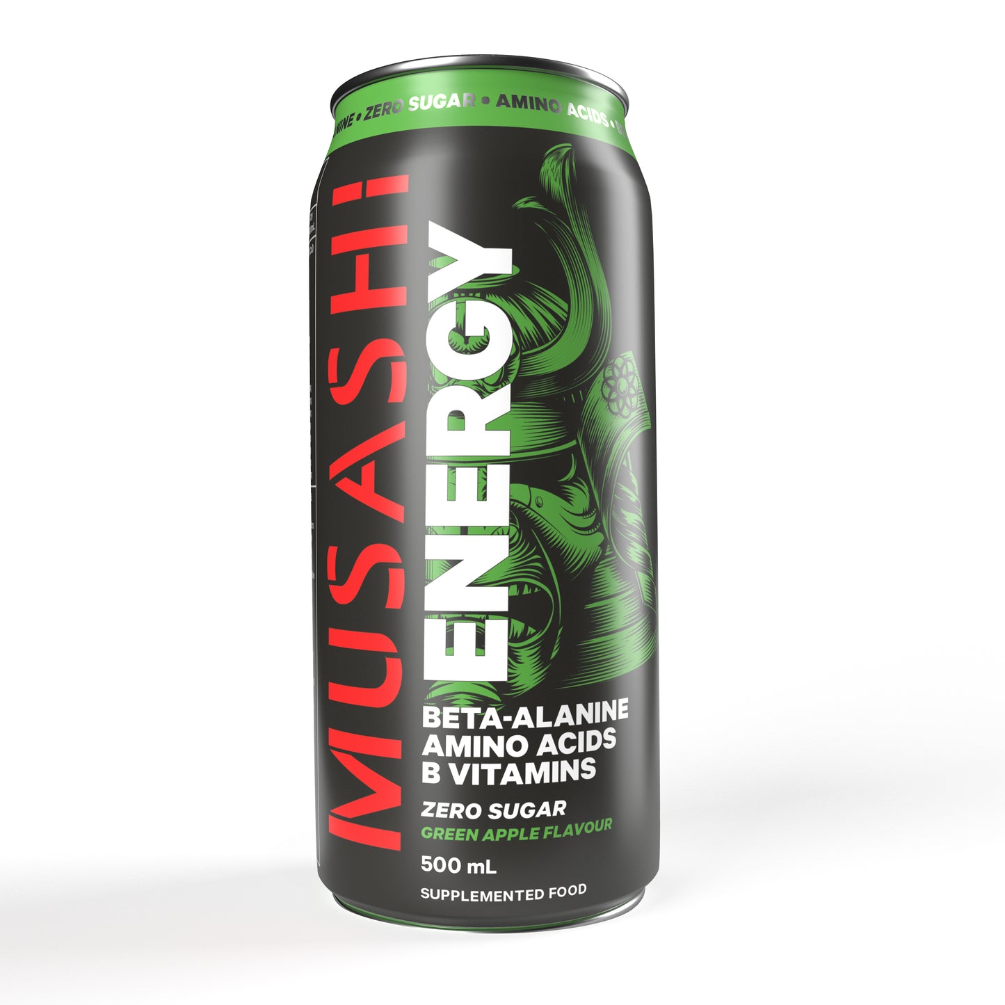 Musashi Energy 500ml - Green Apple x 12ct