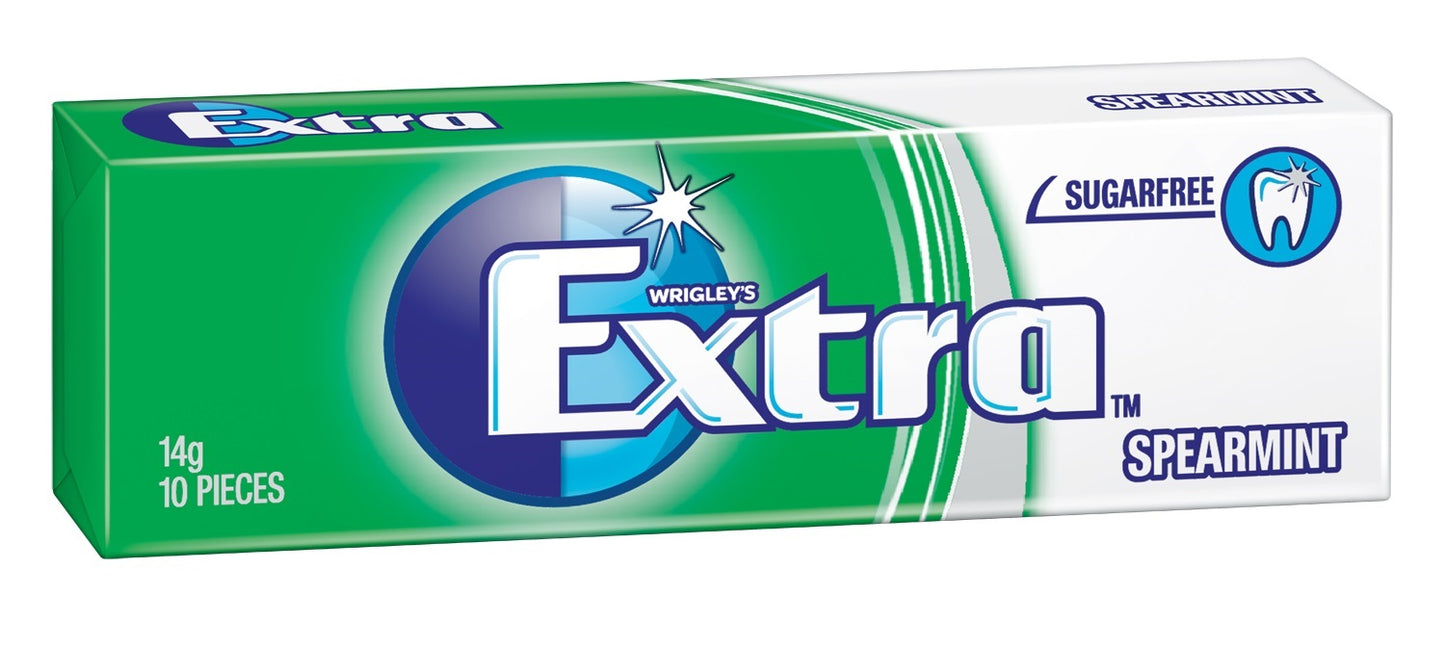 10pc Extra Spearmint Pellets 14g x 24ct