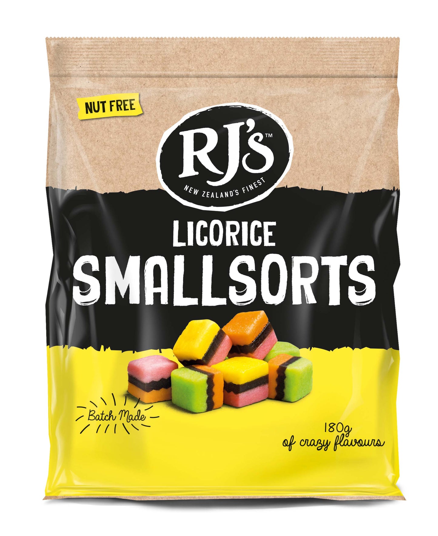 RJ's Smallsorts 180g FAMILY BAG x 12ct