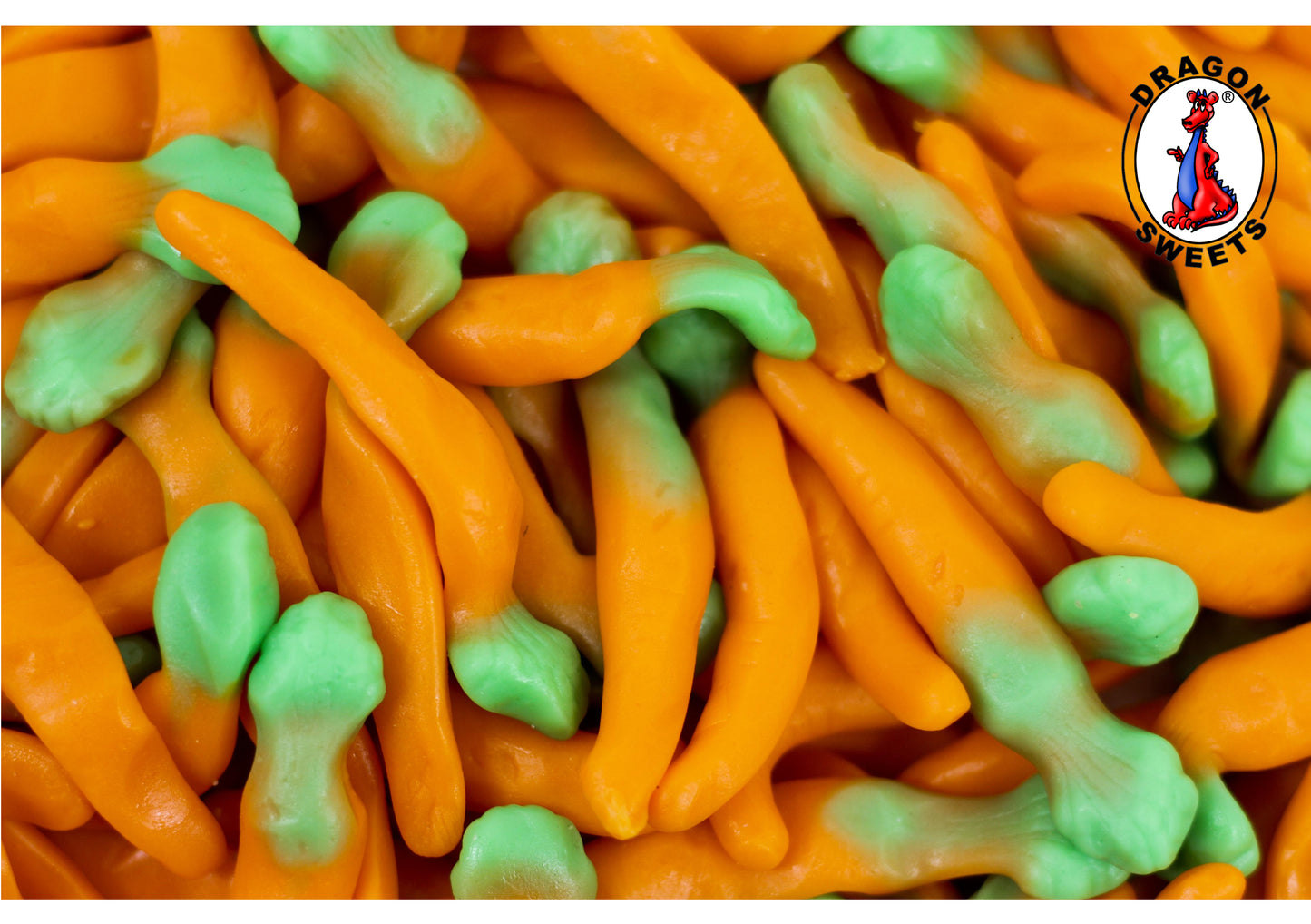 Dragon 2kg Gummy Carrots