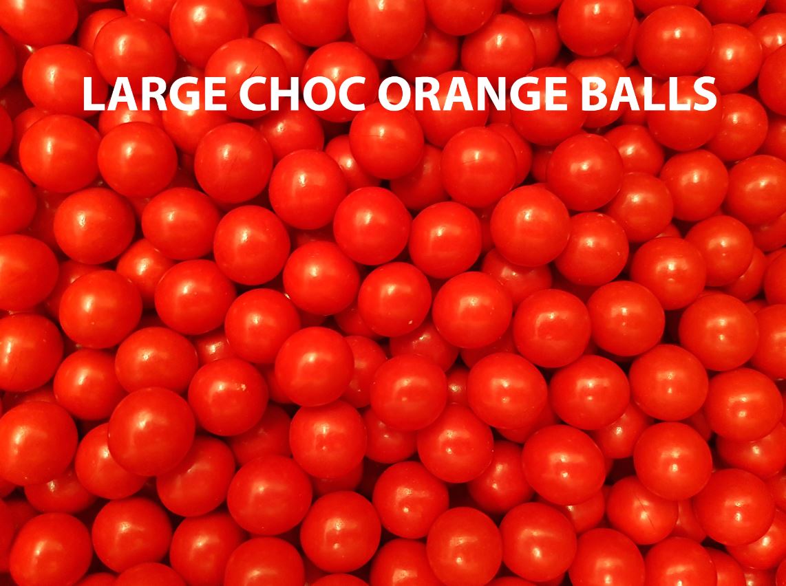 Choc Orange Balls Large 1kg x 150ct