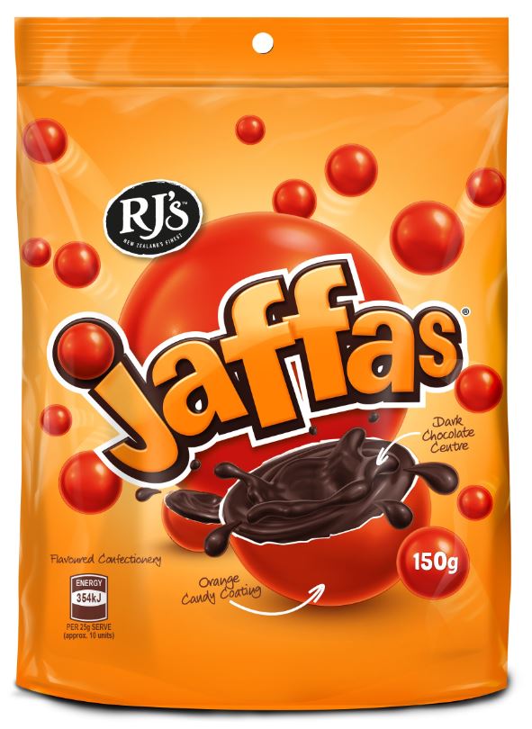 RJ's Jaffas FAMILY BAG 150g x 12ct
