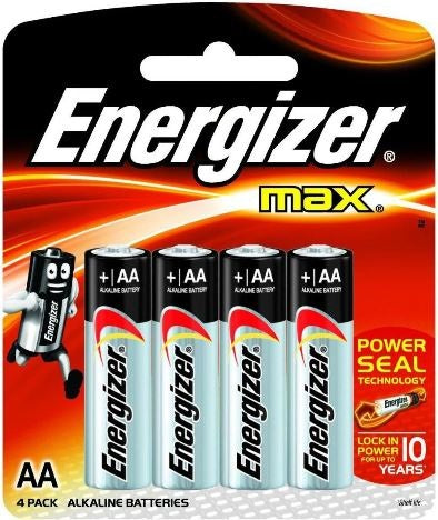 Batteries - Energizer AA 4 pack