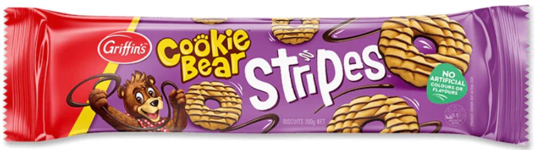 Cookie Bear Stripes Biscuits 200g