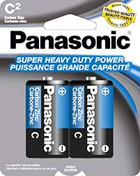 Batteries - Panasonic D 2 pack