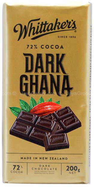 Whittakers Blocks 250g Dark Ghana 72% x 12ct