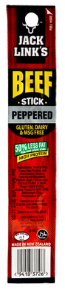 Jack Links 12g Beef Stick Peppered x 25ct