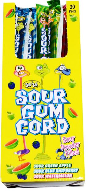 JoJo Sour Gum Cord 22g x 30ct