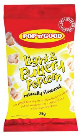 Pop N Good Light n Buttery Popcorn 25g x 24ct