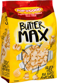 Pop N Good Buttermax Popcorn 150g x 8ct - NEW COUNT